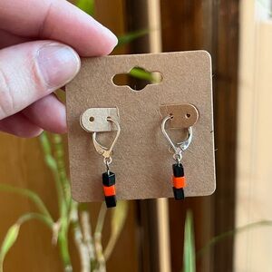 Black & Orange Earrings